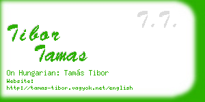 tibor tamas business card
